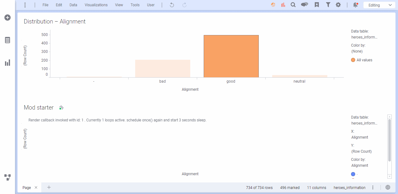 Demonstration of once callback